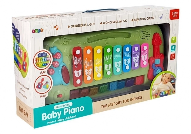 Clavier musical et xylophone pour enfants avec touches lumineuses