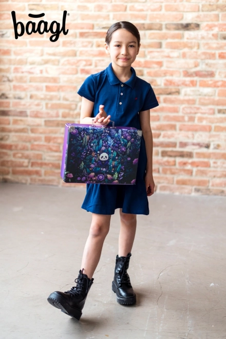 BAAGL Valise scolaire pliante Jungle Panda avec ferronnerie