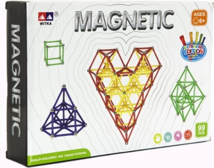 Jeu de construction magnétique – 99 pièces
