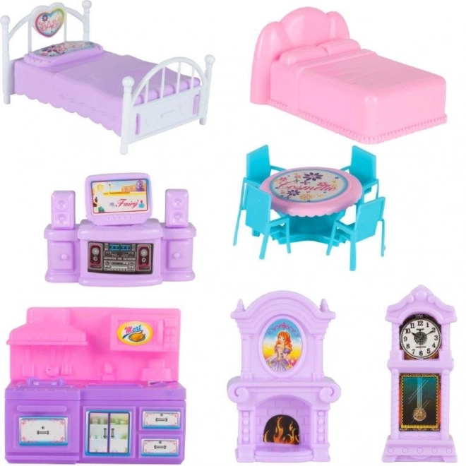 Maison de poupée avec poneys