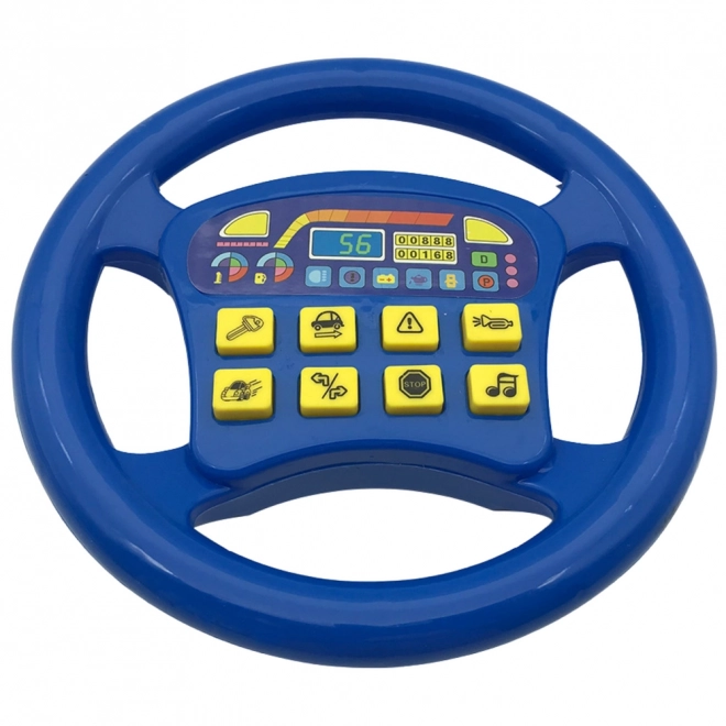 Volant bleu interactif avec sons