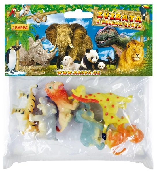 Jeu d'animaux sauvages joyeux ensemble de 6 pièces