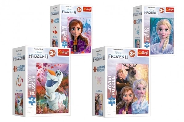 Minipuzzle miniMaxi 20 pièces La Reine des glaces II/Frozen II 4 types en boîte 11x8x4cm – Anna