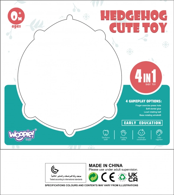 Jouet Sensoriel Hérisson 4-en-1 Pop-it Actif