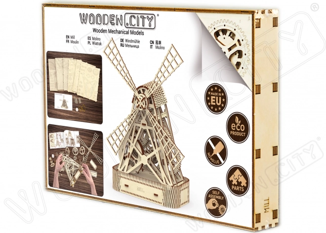 WOODEN CITY Puzzle 3D Moulin 222 pièces