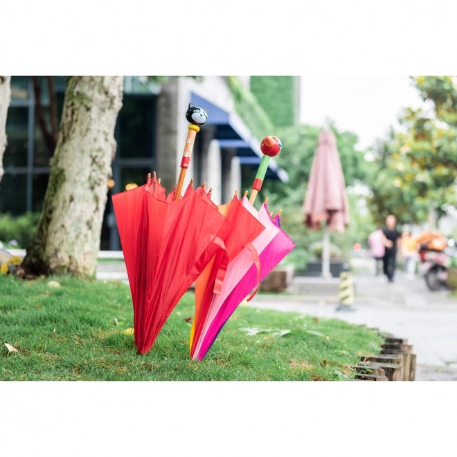 Parapluie pour enfants avec poignée en forme d'oiseau