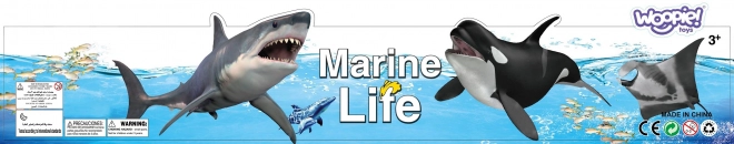 Ensemble de figurines d'animaux marins