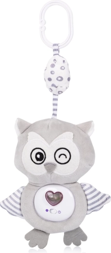 Jouet en peluche à suspendre pour poussette et lit avec mélodies CHIPOLOINO Hibou