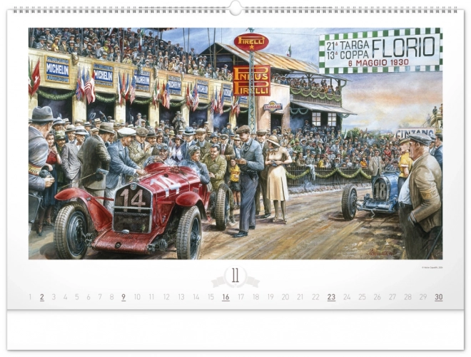 Calendrier mural NOTIQUE Oldtimers – Václav Zapadlík 2025, 64 x 42 cm