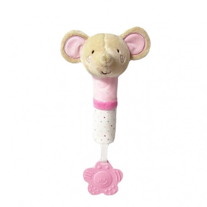 Souris en peluche avec son