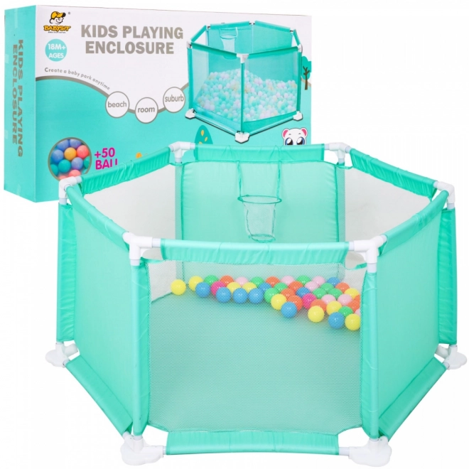 Parc / piscine à balles pour enfants avec balles 18m+