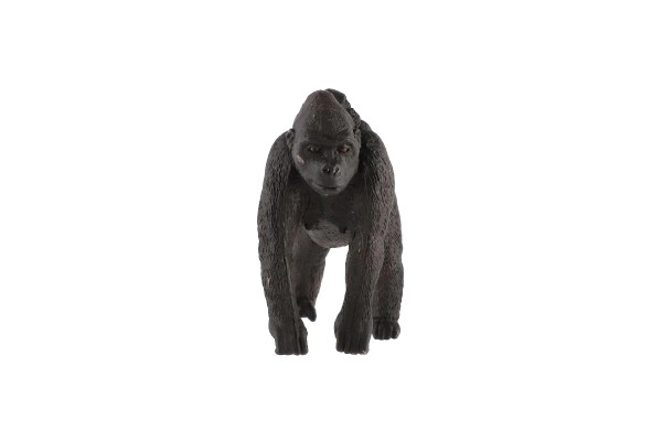 Gorille des montagnes avec bébé en plastique 9cm en sachet