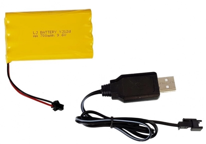 Grand char R/C 2,4 Ghz télécommandé Lumières Son Tir Vert