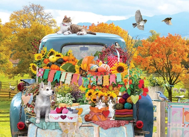 Puzzle Camion de campagne en automne 500 pièces de Cobble Hill