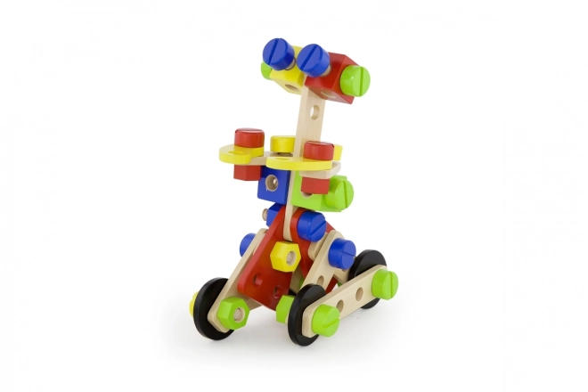 Jeu de construction en bois - 68 pièces