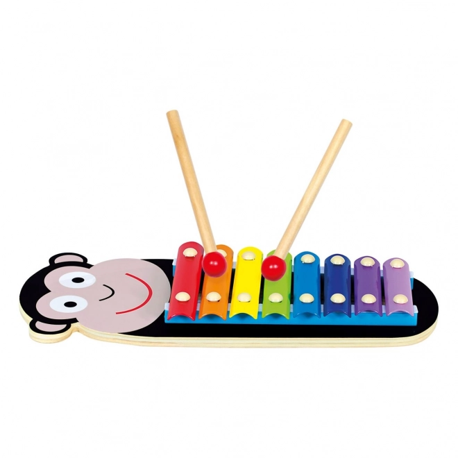 Bino Xylophone en métal Singe