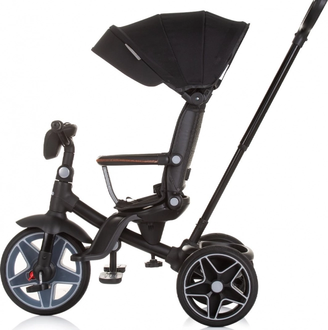 Chipolino tricycle avec toit et boîte musicale Derby 2v1 Obsidian