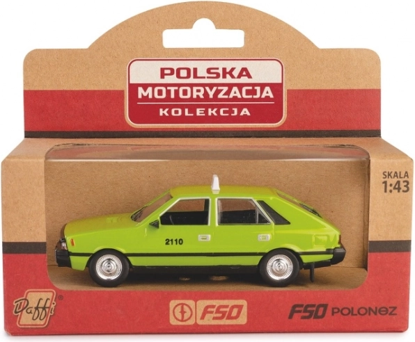 Modèle de voiture FSO Polonez Taxi vert 1:43