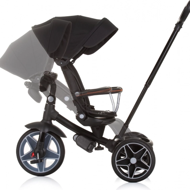 Chipolino tricycle avec toit et boîte musicale Derby 2v1 Obsidian