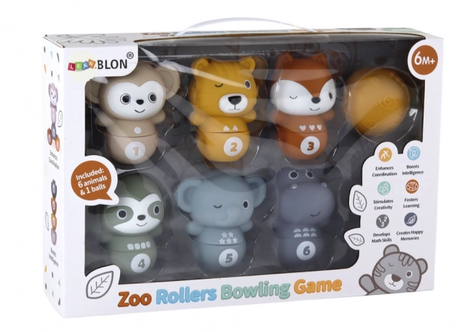 Animaux de bowling pour tout-petits Jeu de balle interactif