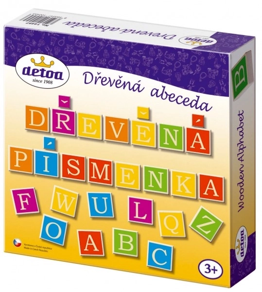 Alphabet en bois - 60 pièces