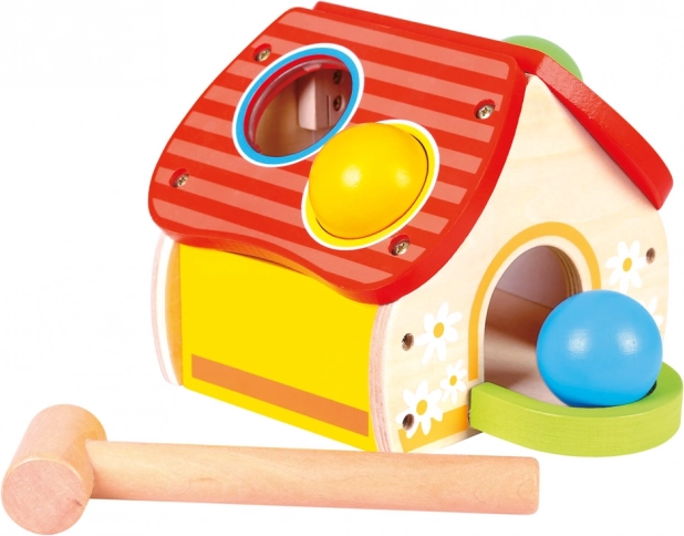 Bino maison à marteler en bois