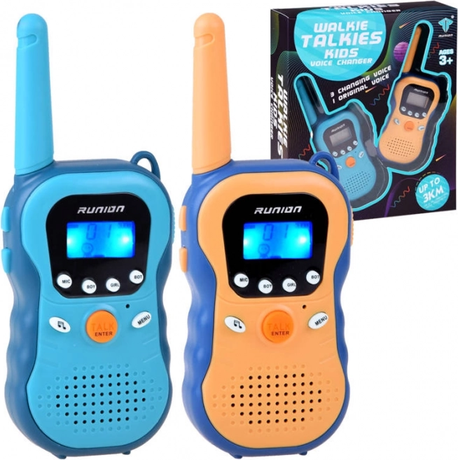 Talkies-walkies pour enfants avec portée jusqu’à 3 km et modulateur de voix