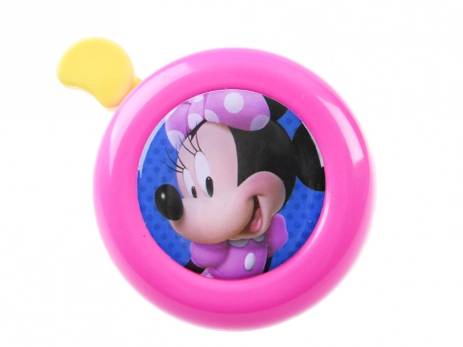 Sonnette de vélo rose avec Minnie
