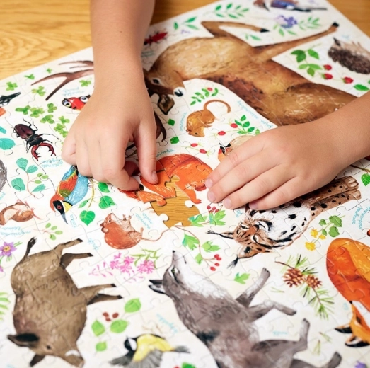 Grande illustration détaillée pleine d’animaux