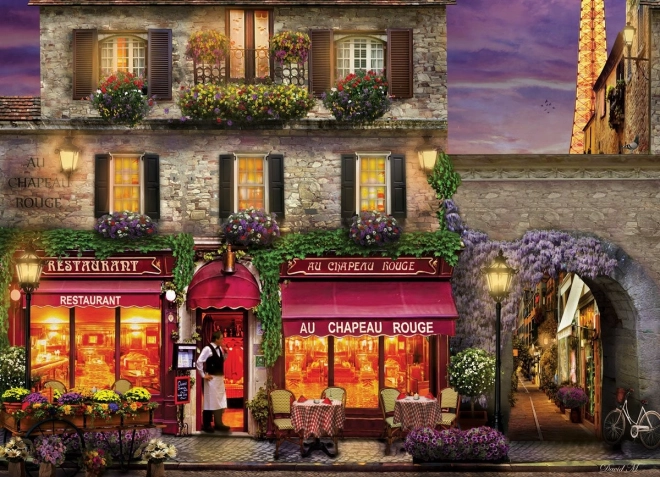 Puzzle EUROGRAPHICS Restaurant The Red Hat, Paris – 1000 pièces