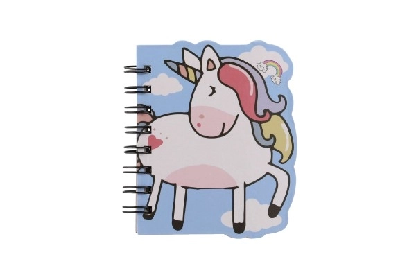 Bloc-notes avec motif de licorne