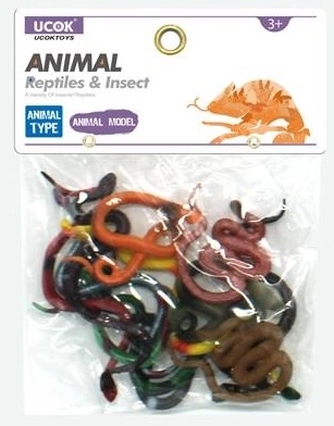 Animaux figurines serpents ensemble 12 pcs 10 cm