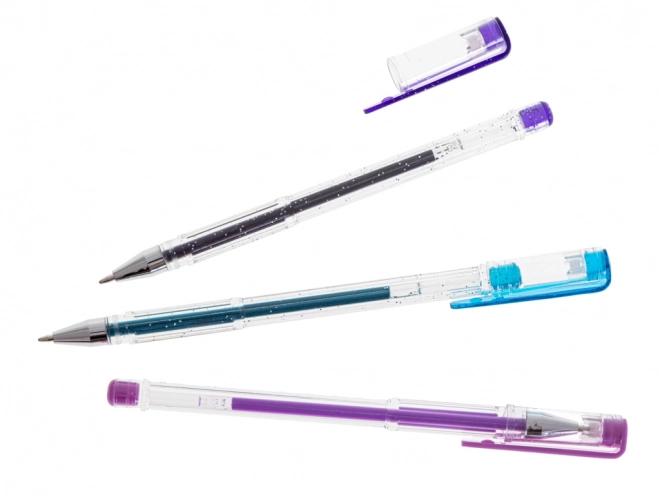 Stylos gel pailletés colorés - 50 pièces