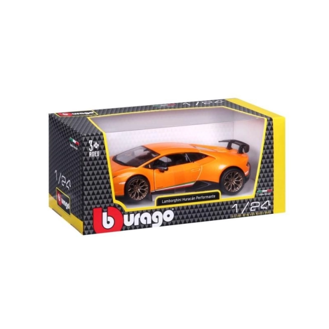 Lamborghini Huracan Performante orange modèle 1:24