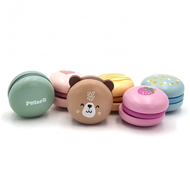 Macarons en bois