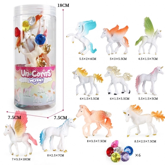 Ensemble de figurines de licorne