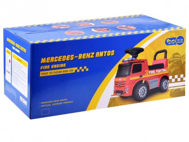 Trottinette sonore Mercedes Antos POMPIERS rouge