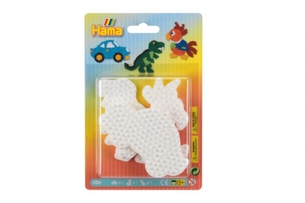 Supports pour perles à repasser motifs Voiture, Perroquet et Dinosaure