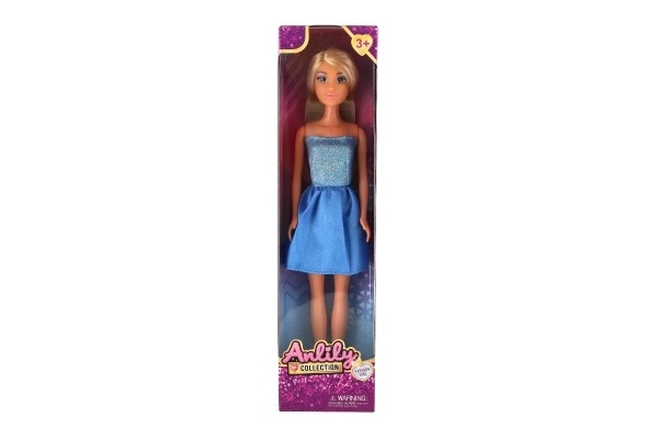 Poupée Anlily en robe scintillante plastique 30cm 4 couleurs dans boîte 8x32x5cm 12 pièces dans boîtier