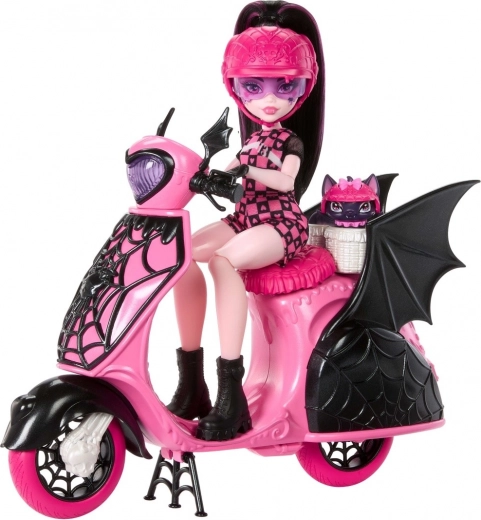 Scooter stylé avec détails de chauve-souris