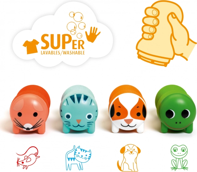 Tampons pour enfants - Animaux du jardin