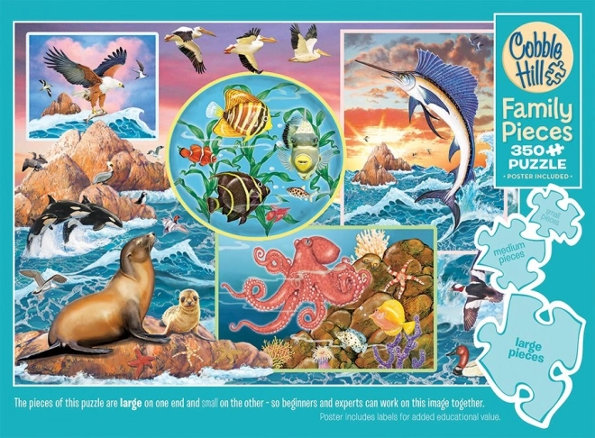 COBBLE HILL Puzzle familial Magie de l'océan 350 pièces