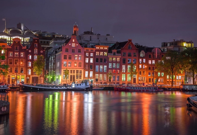 Puzzle en bois Amsterdam de Nuit