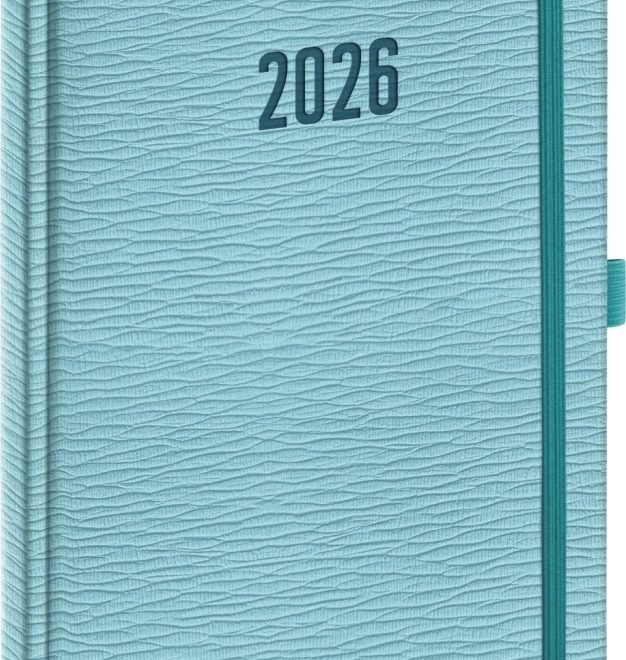Agenda hebdomadaire Notique Rivoli bleu clair 2026