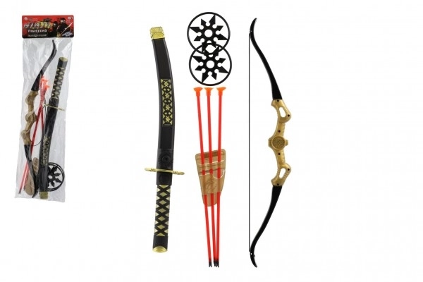 Ensemble ninja avec épée et accessoires
