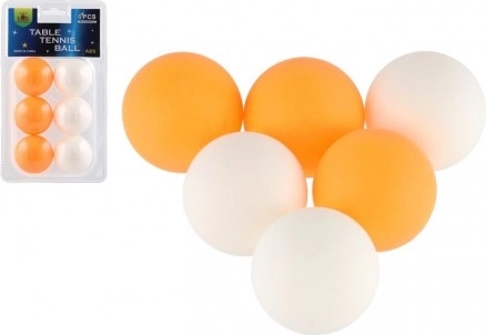 Ballons de tennis de table 6 pcs en plastique 4 cm
