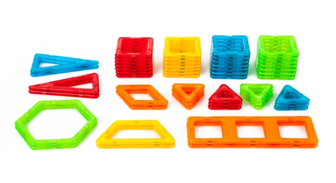 Pièces magnétiques colorées