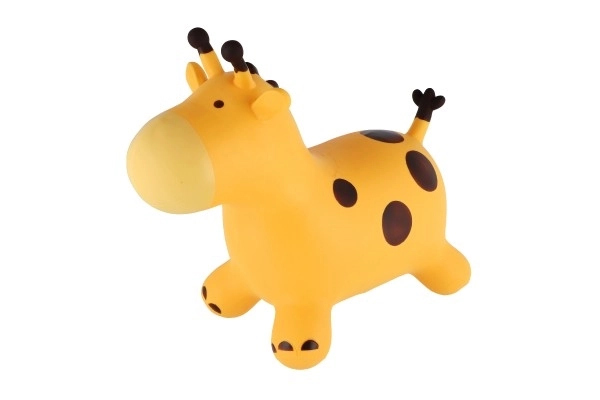 Girafe sautante - en caoutchouc, rose pastel