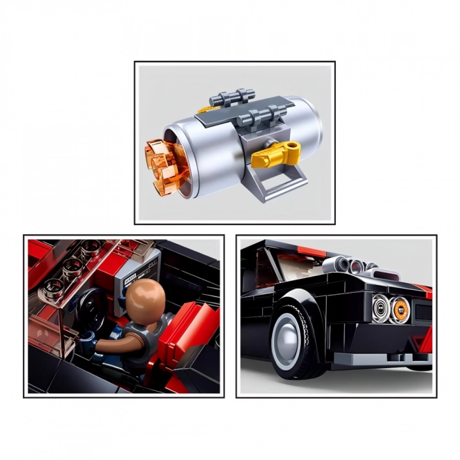 Sluban Model Bricks M38-B1085 Voiture de course de rue 2v1