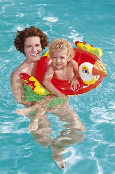 BESTWAY 84x76cm Bouée de Natation Enfant Perroquet Vinyl